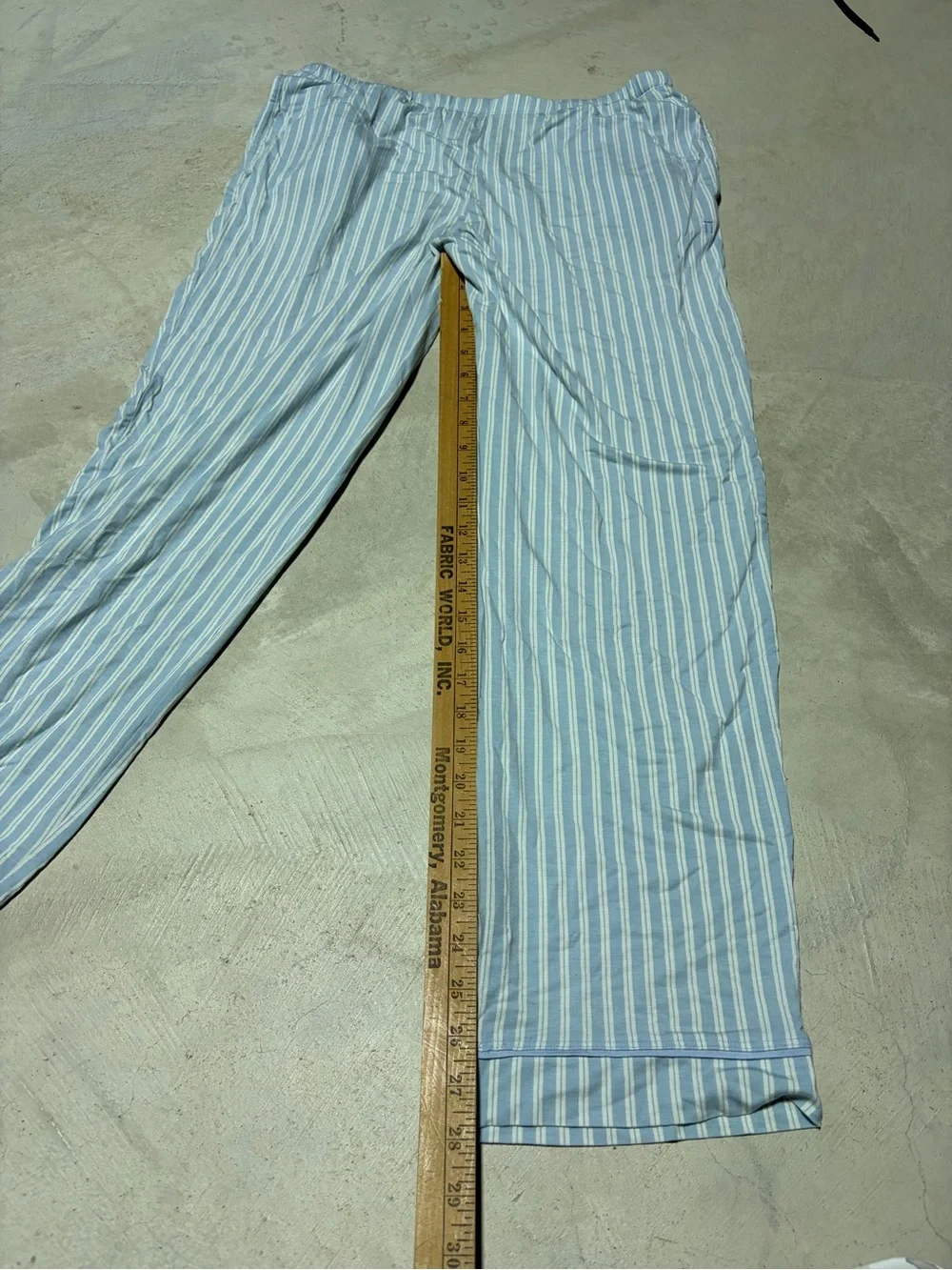 Tommy John Light Blue Striped Lounge Pants large